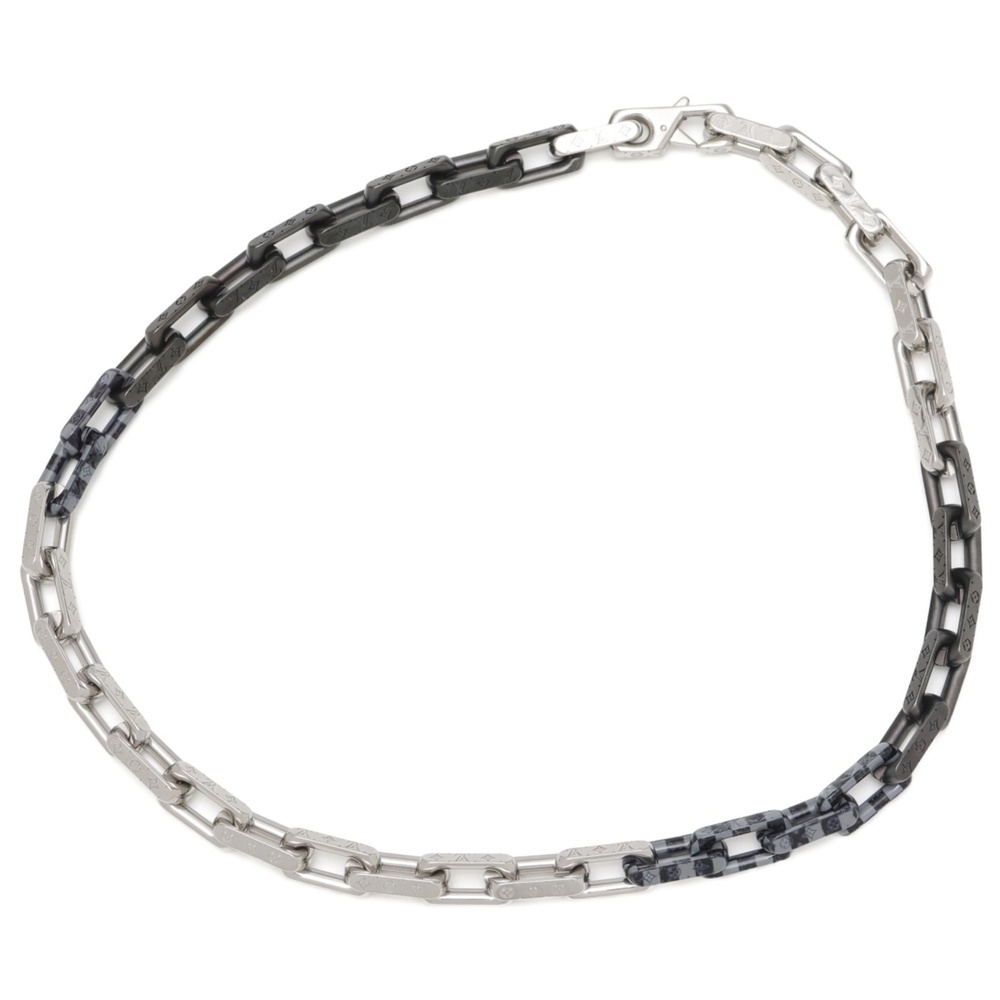 LOUIS VUITTON Black Monogram Necklace - Picture 3 of 6